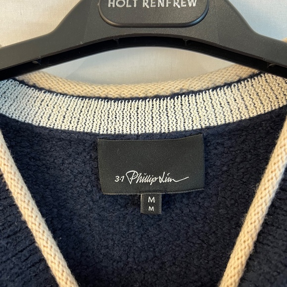 3.1 Phillip Lim - FW17 - Navy Plaited Boxy Sweater - Medium - Picture 5 of 8
